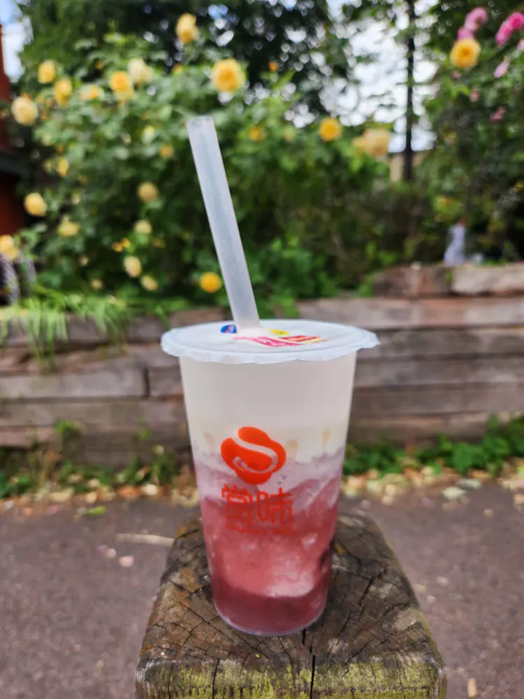 About three quarters remaining when I thought to take a photo